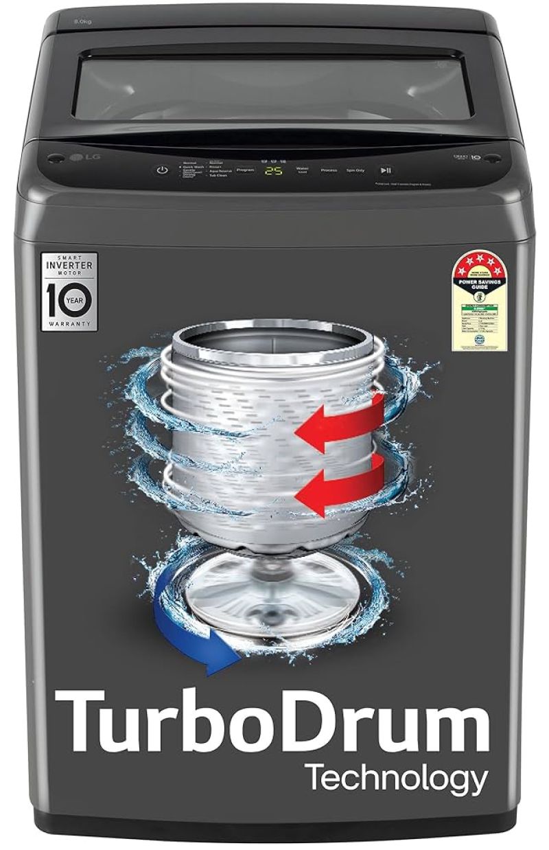 LG 8 Kg 5 Star Fully Automatic  Washing Machine