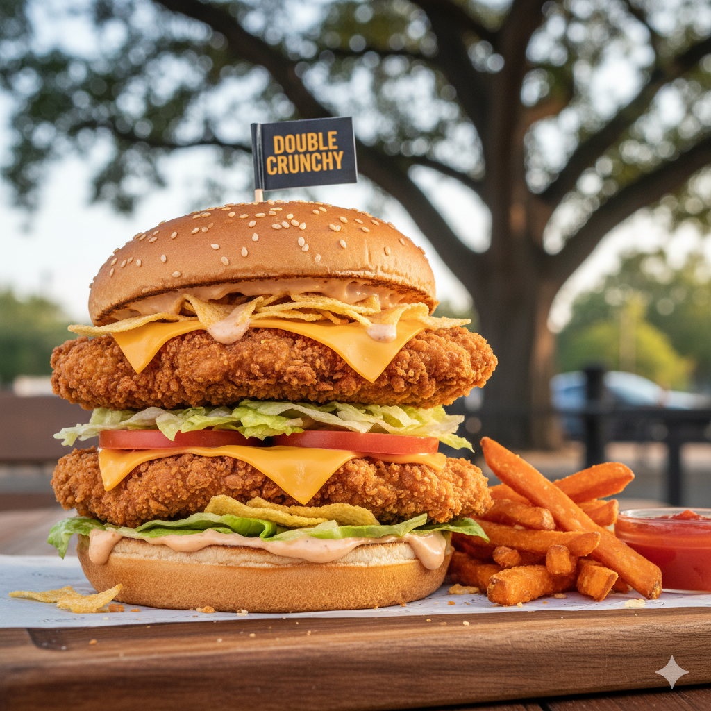 DOUBLE CRUNCHY BURGER
