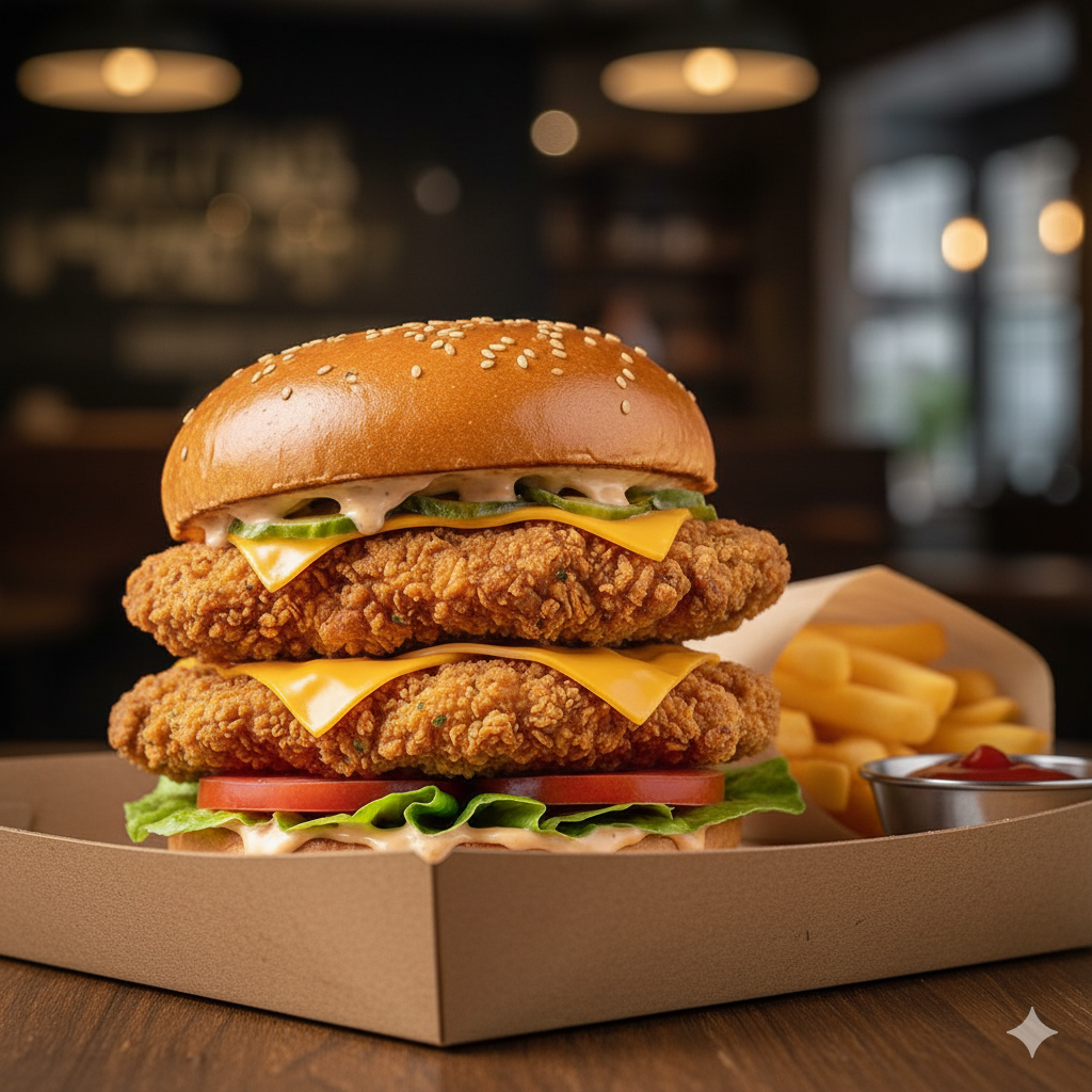 DOUBLE CRISPY BURGER