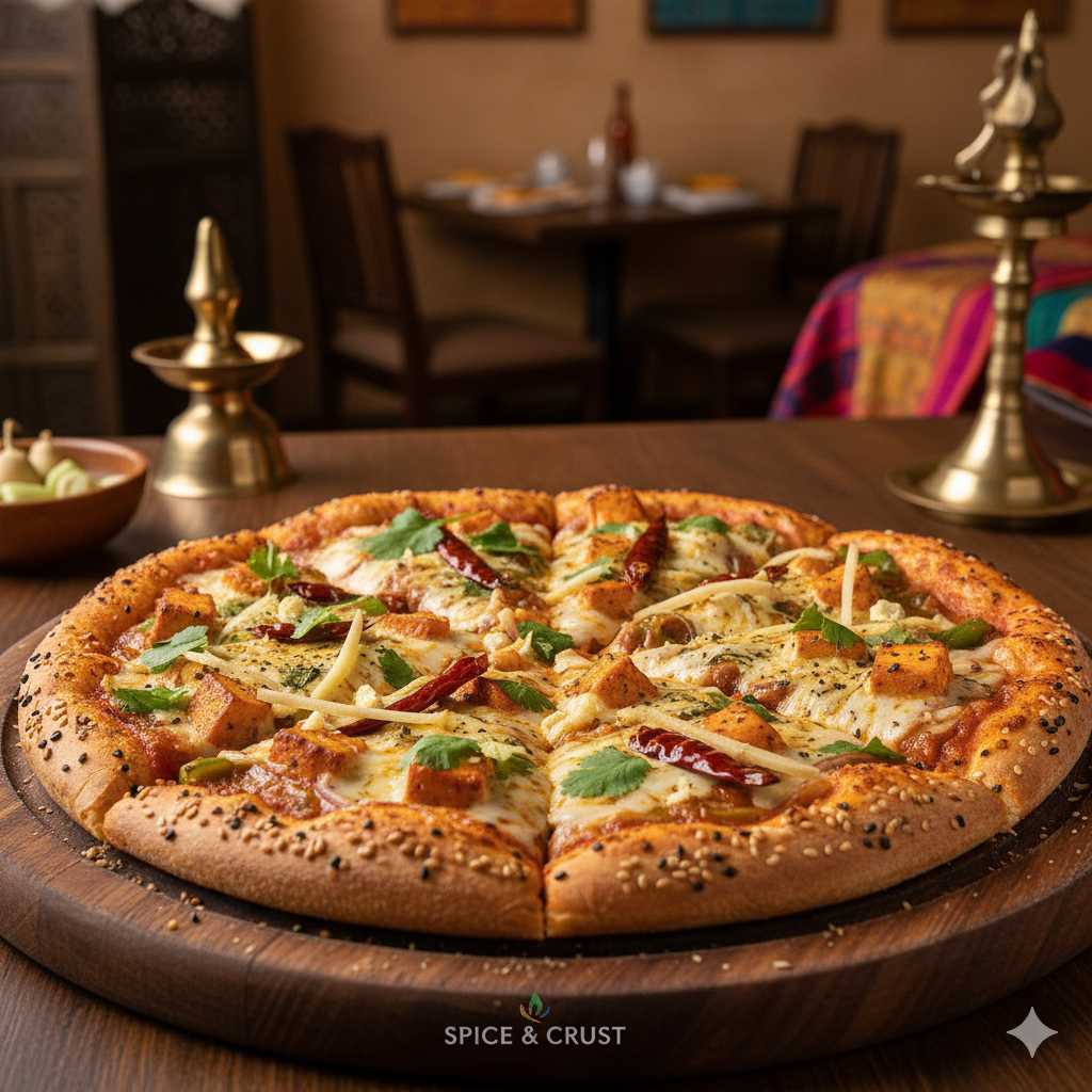 Kadhai Paneer Pizza