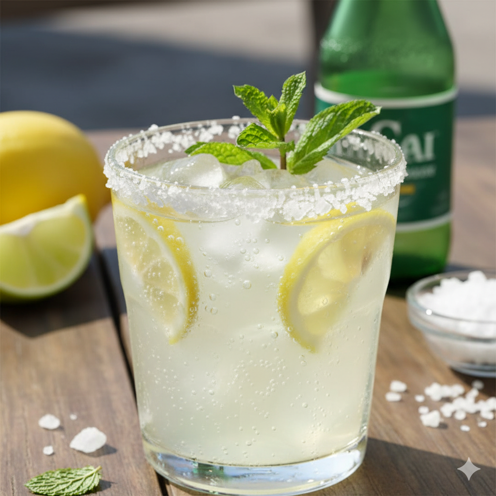 Fresh Lemon Soda (Salty)