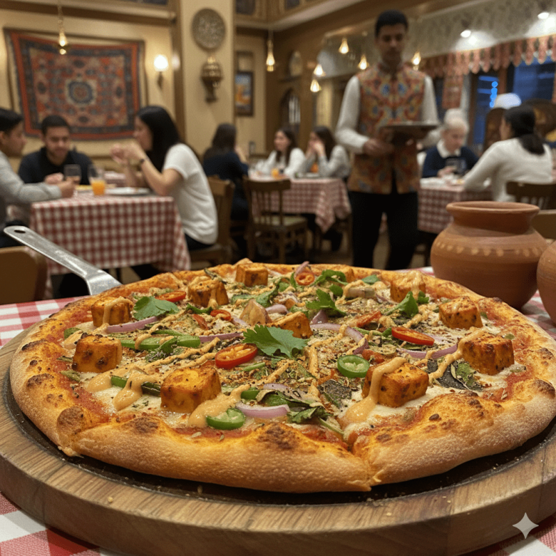 Spicy Paneer Pizza