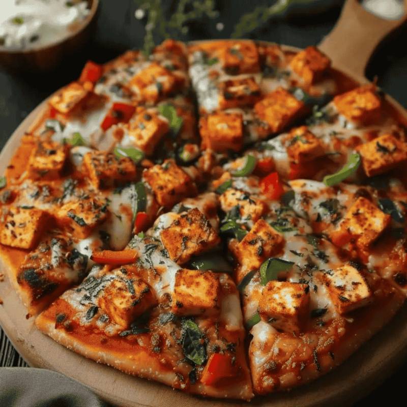 Spicy Paneer Pizza