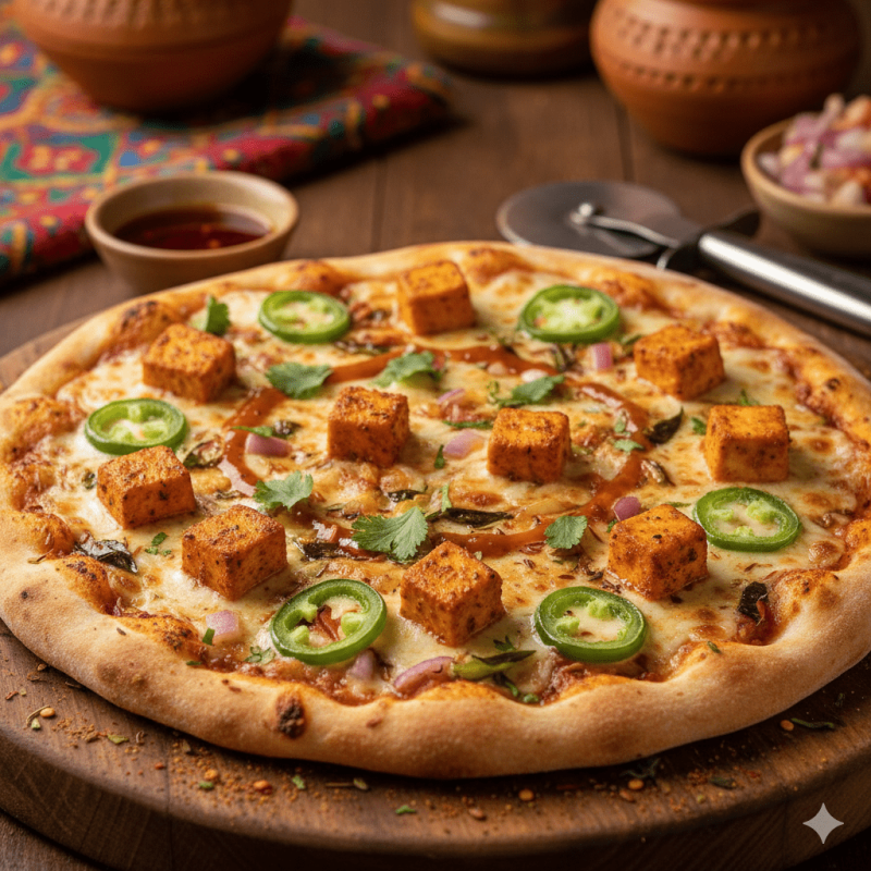 Ultimate Paneer Jalapeno Pizza
