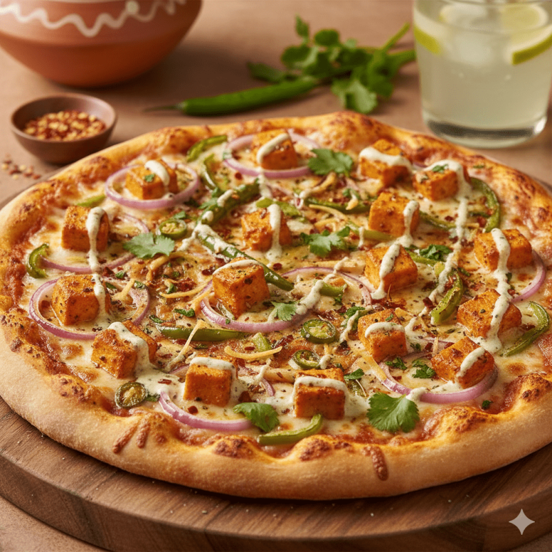 Ultimate Paneer Onion Pizza