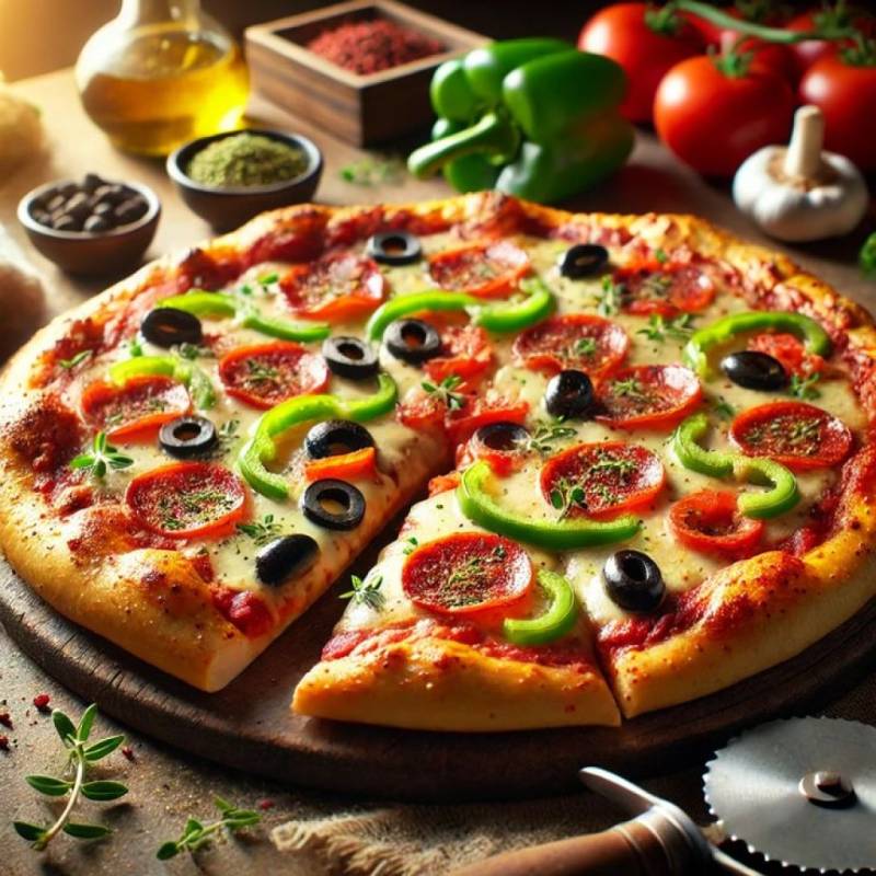 Ultimate Veggie Deluxe Pizza
